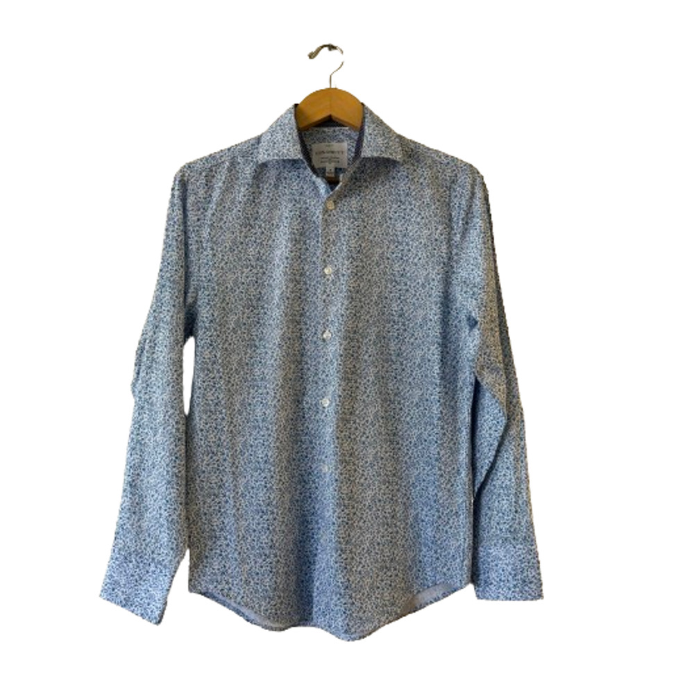 CON.STRUCT Men's Slim Fit Floral Button Up Shirt